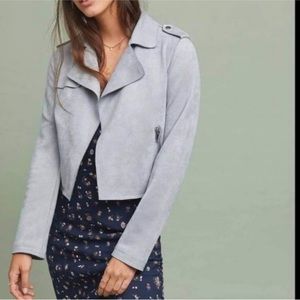 Faux Suede Moto | Anthropologie